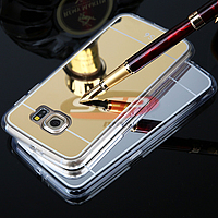 Accesorii GSM - Toc Jelly Case Mirror: Toc Jelly Case Mirror Samsung Galaxy S6 Edge SILVER