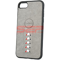 Accesorii GSM - Leather Back Cover: Toc TPU Leather Arrow Huawei P Smart Z Grey