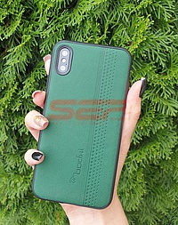 Accesorii GSM - bodhi: Toc TPU Leather bodhi. Apple iPhone XR Dark Green