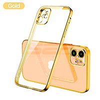 PROMOTIE Accesorii GSM: Toc TPU Plating Frame Apple iPhone 12 Pro Max Gold