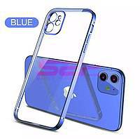 PROMOTIE Accesorii GSM: Toc TPU Plating Frame Apple iPhone 12 Pro Max Blue