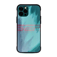 Toc TPU+PC Watercolor Apple Iphone 12 Midnight Green