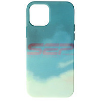 Toc silicon Watercolor Apple iPhone 12 Turquoise