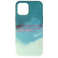 Accesorii GSM - Toc silicon Watercolor: Toc silicon Watercolor Apple iPhone 12 Pro Max Turquoise