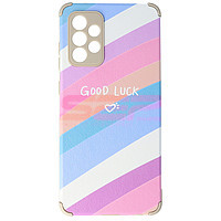 Accesorii GSM - Leather Back Cover: Toc TPU Leather Frosted Samsung Galaxy A72 Rainbow