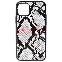 Accesorii GSM - Toc TPU Leather Snake: Toc TPU Leather Snake Apple iPhone 11 Pro Silver