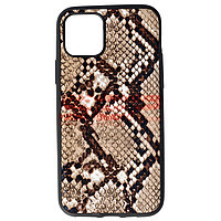 Accesorii GSM - Toc TPU Leather Snake: Toc TPU Leather Snake Apple iPhone 11 Pro Brown