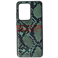 Accesorii GSM - Leather Back Cover: Toc TPU Leather Snake Samsung Galaxy S20 Ultra Green
