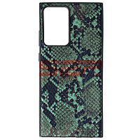Accesorii GSM - Leather Back Cover: Toc TPU Leather Snake Samsung Galaxy Note 10 Lite Green