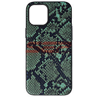 Toc TPU Leather Snake Apple iPhone 12 Pro Max Green