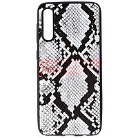 Toc TPU Leather Snake Samsung Galaxy A41 Silver