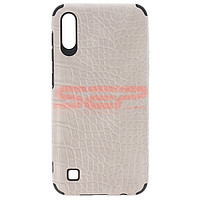 Accesorii GSM - Leather Back Cover: Toc TPU Leather Crocodile Samsung Galaxy A10 Grey