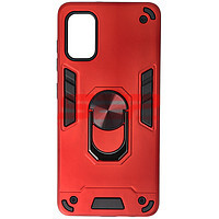 Accesorii GSM - Toc TPU+PC Armor Ring Case: Toc TPU+PC Armor Ring Case Samsung Galaxy A41 Red