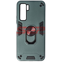 Accesorii GSM - Toc TPU+PC Armor Ring Case: Toc TPU+PC Armor Ring Case Huawei P40 Lite 5G / nova 7 SE Midnight Green