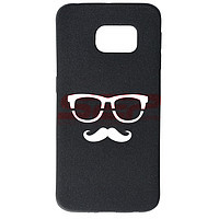 Toc TPU Plush Glasses & Moustache Samsung Galaxy S6 Edge