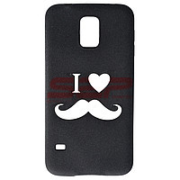 Toc TPU Plush I love Moustache Samsung Galaxy S5