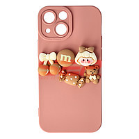Toc silicon 3D Cartoon Apple iPhone 13 Mini Pink Candy