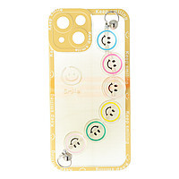 PROMOTIE Accesorii GSM: Toc TPU Smiley Chain Apple iPhone 13 mini Yellow