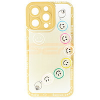PROMOTIE Accesorii GSM: Toc TPU Smiley Chain Apple iPhone 13 Pro Yellow