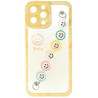 Toc TPU Smiley Chain Apple iPhone 13 Pro Max Yellow