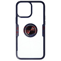 Toc TPU+PC Carbon Ring Case Apple iPhone 13 Pro Max Blue