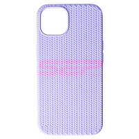 Accesorii GSM - Toc silicon Woven Texture: Toc silicon Woven Texture Apple iPhone 13 Lavender