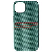 Accesorii GSM - Toc silicon Woven Texture: Toc silicon Woven Texture Apple iPhone 13 Midnight Green