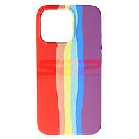 Accesorii GSM - Toc silicon High Copy Rainbow: Toc silicon High Copy Rainbow Apple iPhone 13 Pro No. 01