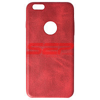 Accesorii GSM - Toc Leather Vintage Tatoo: Toc Leather Vintage Tatoo Apple iPhone 6 Plus RED