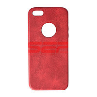 Toc Leather Vintage Tatoo Apple iPhone 5G / 5S / SE RED
