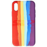 Toc silicon High Copy Rainbow Apple iPhone XR
