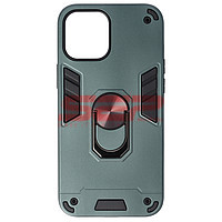 Toc TPU+PC Armor Ring Case Apple iPhone 12 Midnight Green