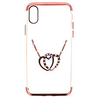 Toc TPU Diamonds Apple iPhone X HEARTS