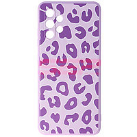 Toc TPU Purple Design Samsung Galaxy A32 Animal Print