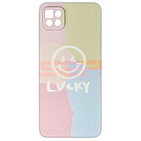 Accesorii GSM - Leather Back Cover: Toc TPU Leather Frosted Samsung Galaxy A22 5G Lucky
