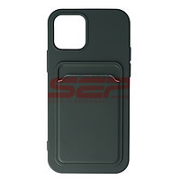 Accesorii GSM - Toc TPU Card Holder: Toc TPU Card Holder Apple iPhone 12 Dark Green