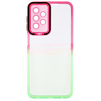 PROMOTIE Accesorii GSM: Toc TPU+PC Gradient Frame Samsung Galaxy A23 5G Pink-Green