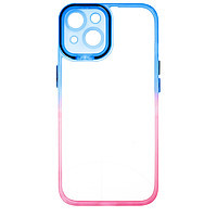 Toc TPU+PC Gradient Frame Apple iPhone 14 Blue-Pink