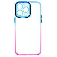 Toc TPU+PC Gradient Frame Apple iPhone 14 Pro Max Blue-Pink
