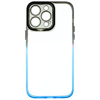 Toc TPU+PC Gradient Frame Apple iPhone 14 Pro Max Black-Blue