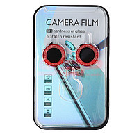 Accesorii GSM - Protectie sticla camera foto: Protectie sticla camera foto Diamonds Metal Apple iPhone 14 Plus Red