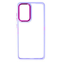 Accesorii GSM - PC Back Cover: Toc TPU+PC Shell Clear Cover Samsung Galaxy A52 / A52 5G Purple