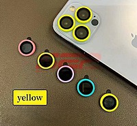 Accesorii GSM - Protectie sticla camera foto: Protectie sticla camera foto Ceramic Apple iPhone 15 Plus Yellow