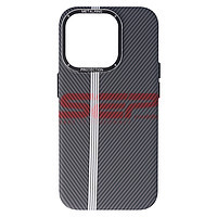 Accesorii GSM - PC Back Cover: Toc PC MetalRing Carbon Apple iPhone 15 Pro Graphite